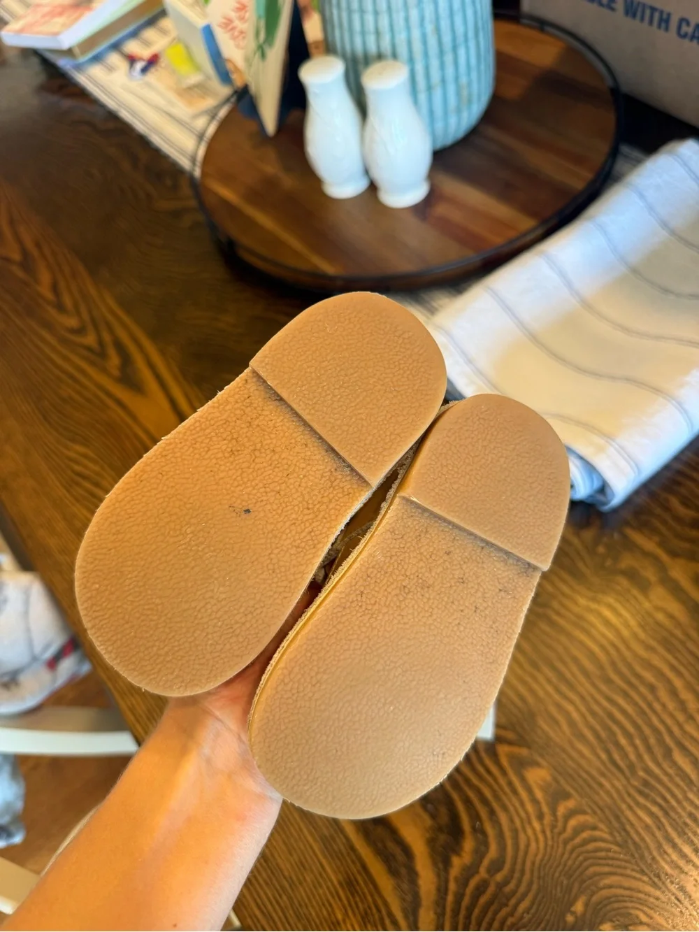 L'Amour Champagne T-Strap Girls Mary Janes